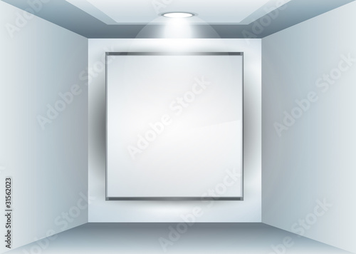 Showroom Panel for product with LED spotlights