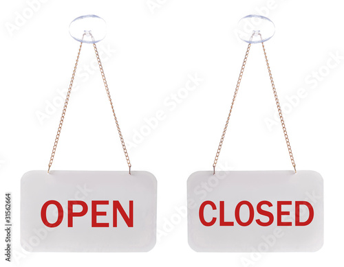 Open and closed signs