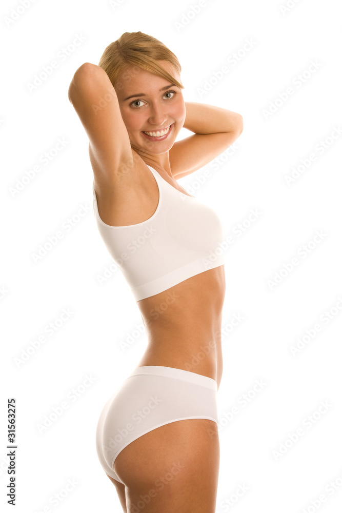 Young woman wearing lingerie Young woman wearing lingerie