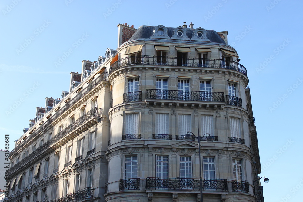 Immeuble du quartier de l'Elysée à Paris