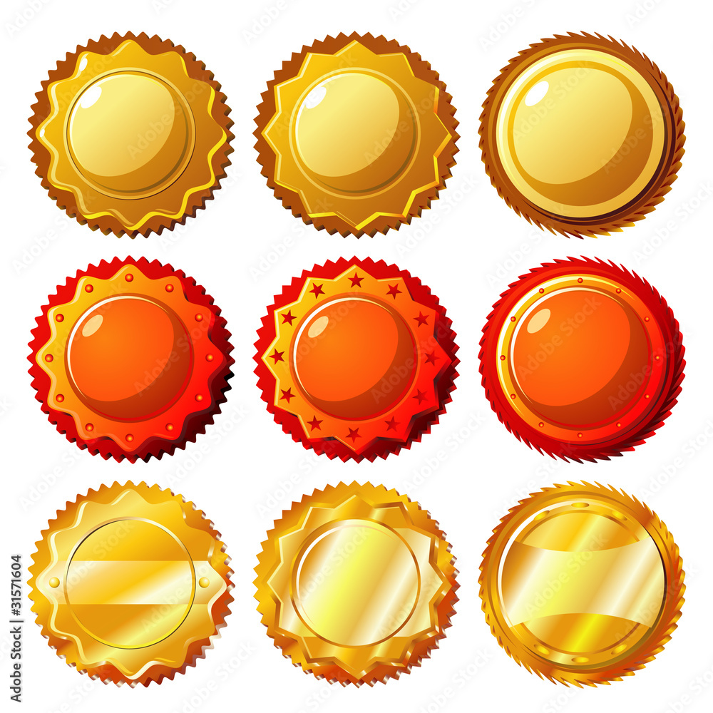 Set of seals and medals