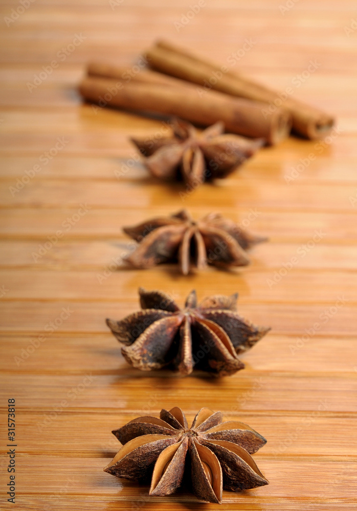 Fototapeta premium Cinnamon and star anise