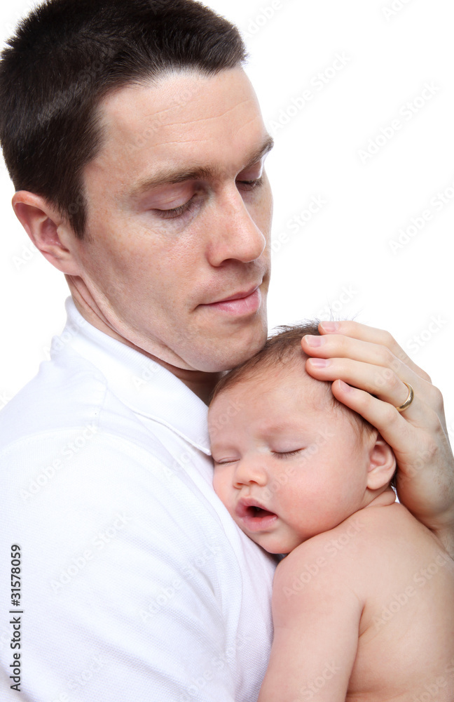 Father Holding Young Son Father Holding Young Son