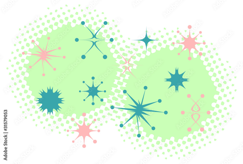 Retro Stars Clip Art Vintage Stock Illustration Adobe Stock