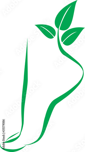 foot symbol. element for design