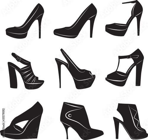 beauty woman's shoes collection