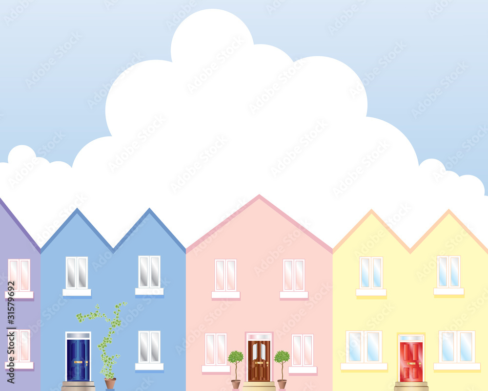row of houses