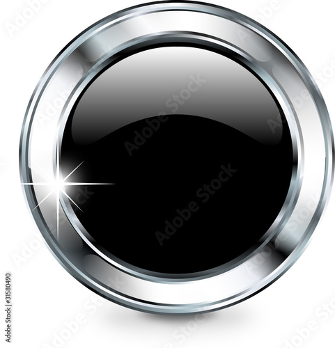Glossy black ball