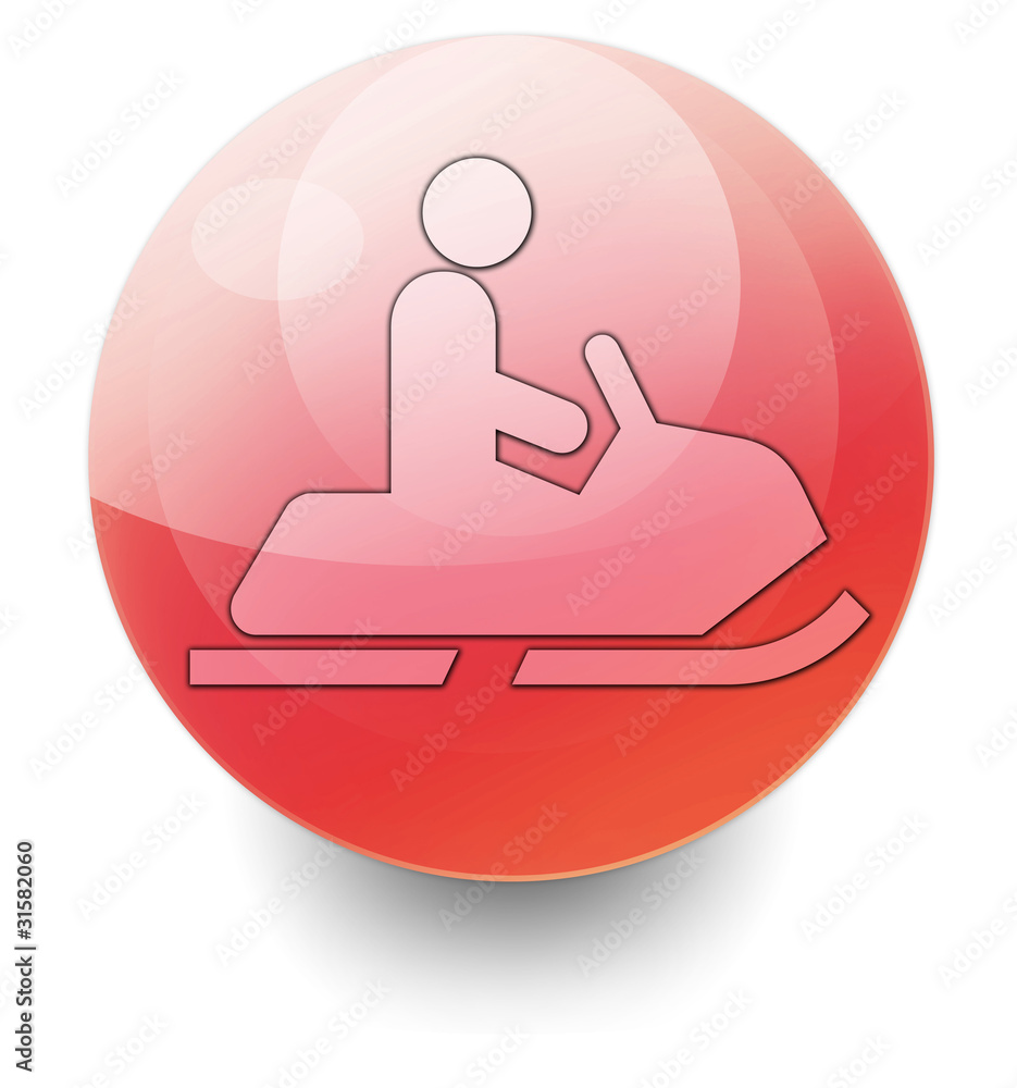 Red Shiny Orb Button Red Shiny Orb Button