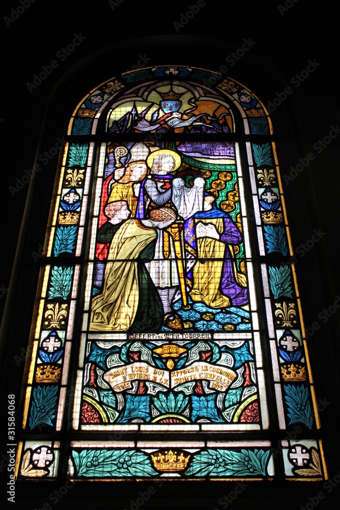 Vitrail de l'église Saint-Honoré d'Eylau à Paris