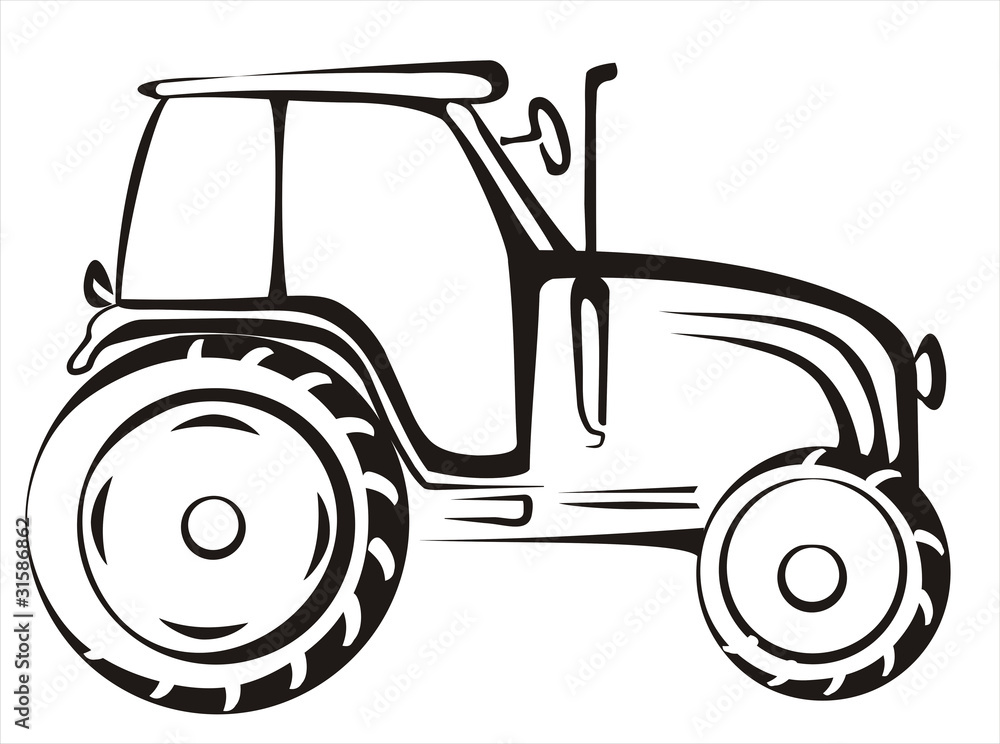 Obraz premium tractor symbol