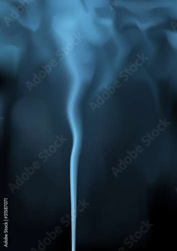 Blue smoke