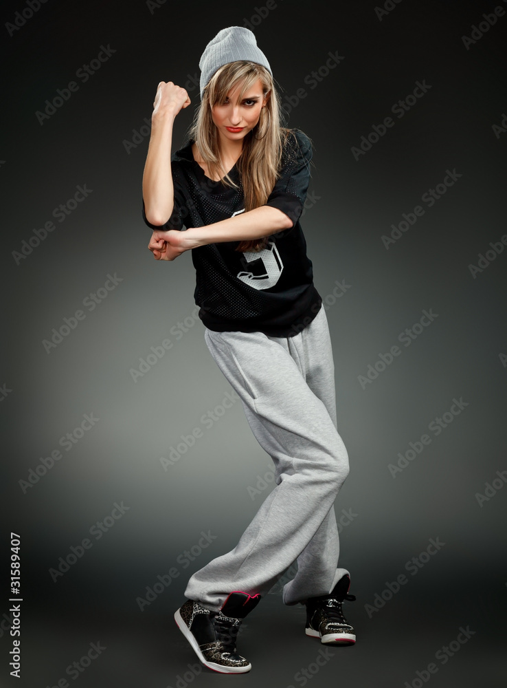 stylish hip hop girl stylish hip hop girl