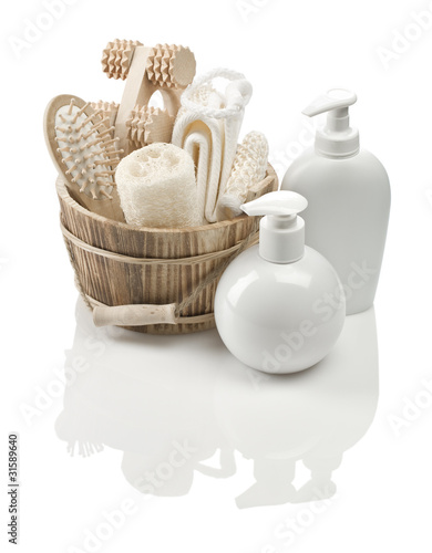 collection of objects for bathing