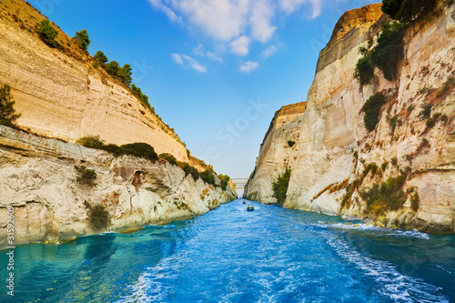 Obraz na płótnie Corinth channel in Greece w salonie