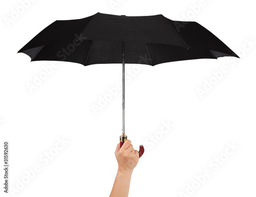 Hand with umbrella