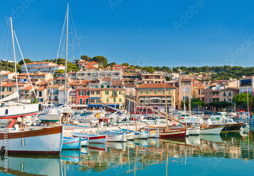 The seaside town of Cassis in the French Riviera