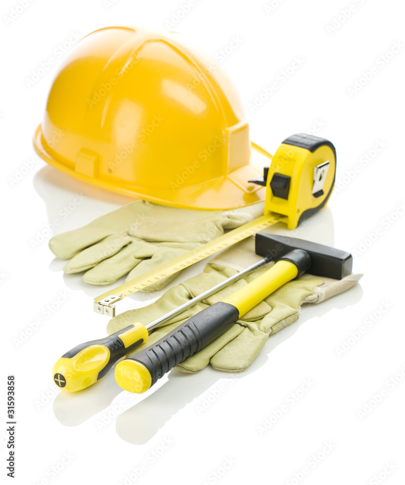 gloves and tools