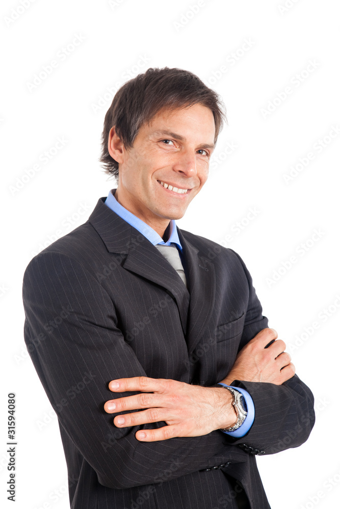 Portrait of a mature businessman isolated on white Portrait of a mature businessman isolated on white