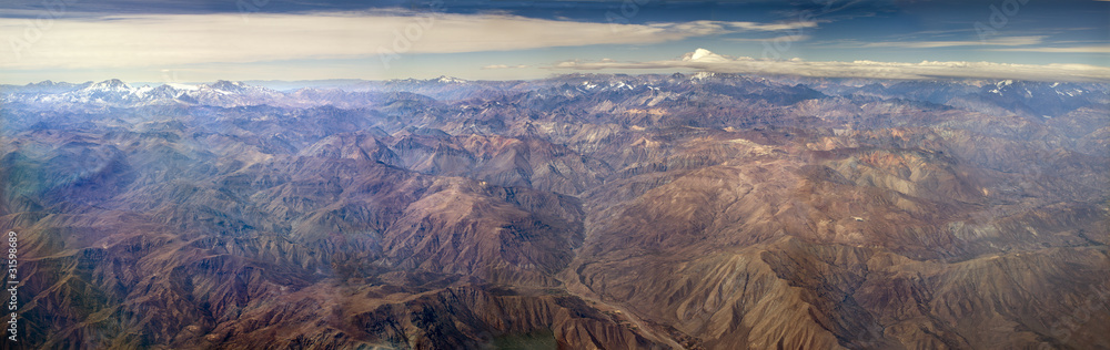 Panoramic view of the Andes