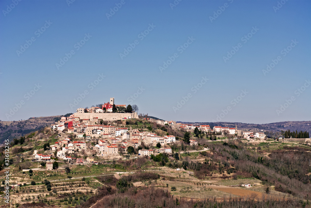 Obraz premium Altstadt Motovun in Istrien