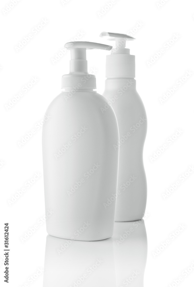 two white spray bottle two white spray bottle