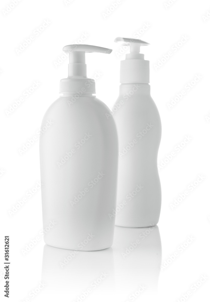white blank bottles isolated white blank bottles isolated