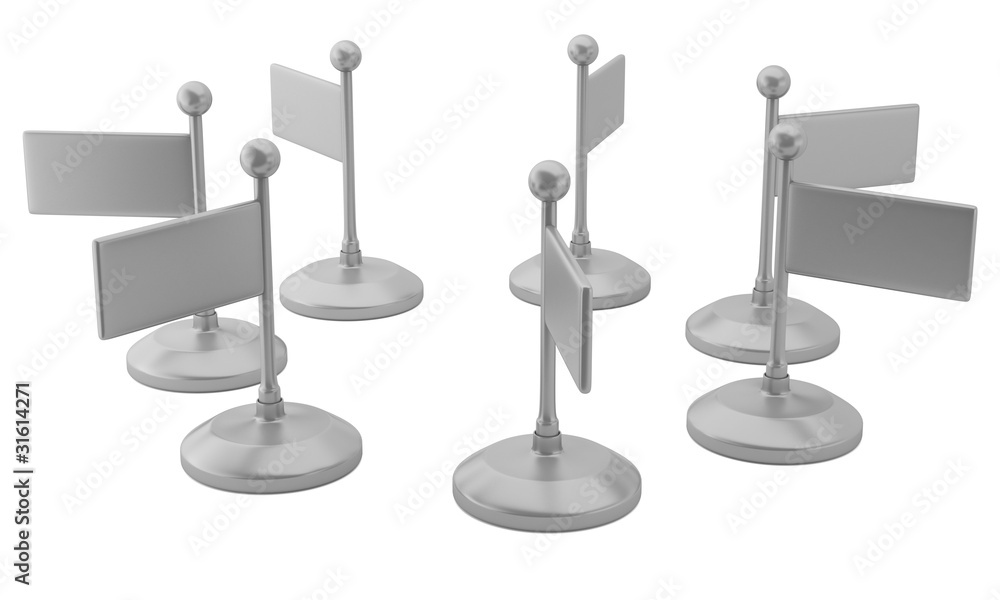 Flags isolated on white background Flags isolated on white background