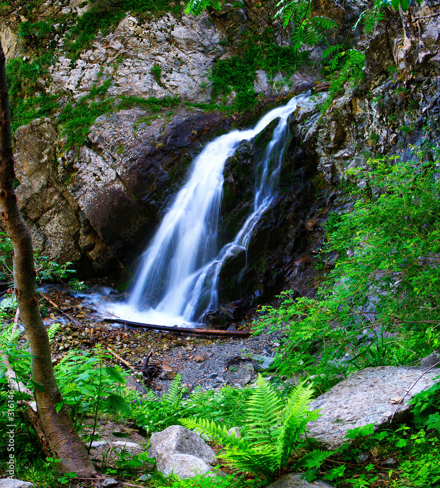 Fototapeta premium Second waterfall in gorge Ayu-Say