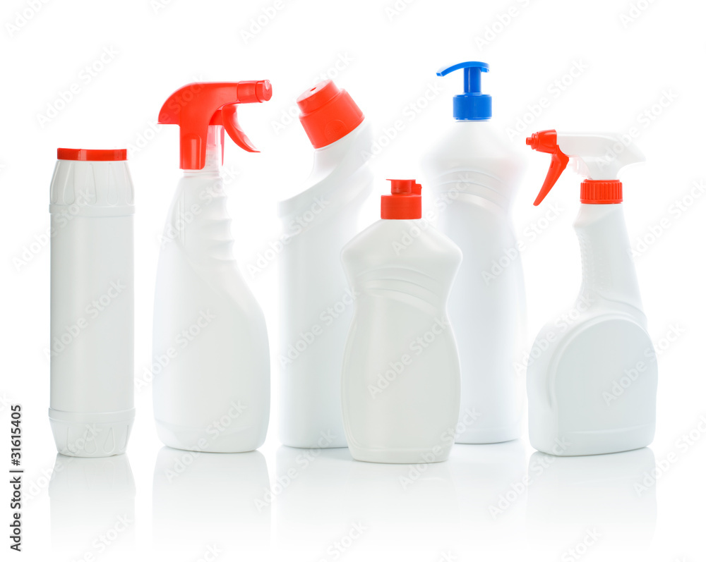 set of white cleaners set of white cleaners