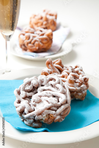 Traditional finnish May Day funnel cake