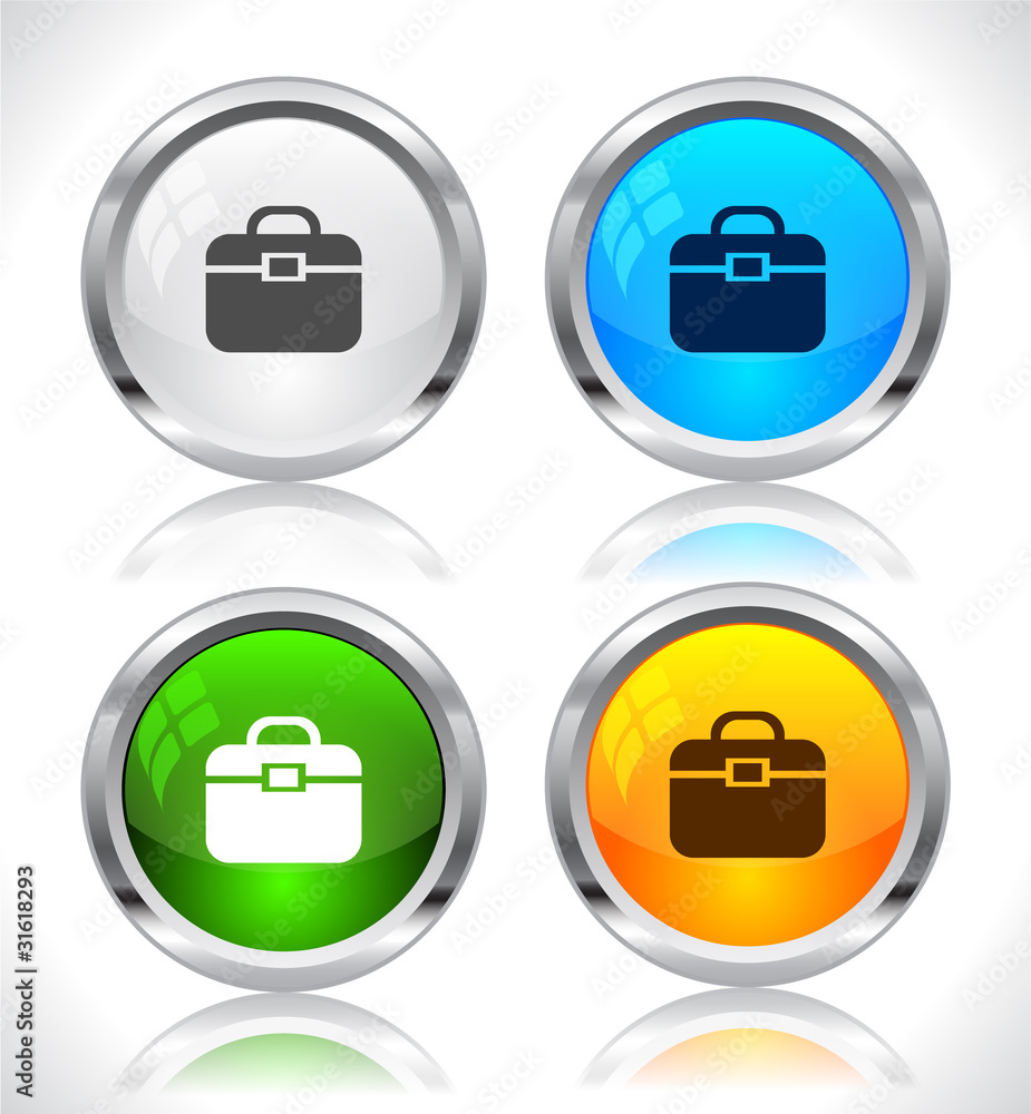Metal web buttons. Vector eps10. Metal web buttons. Vector eps10.