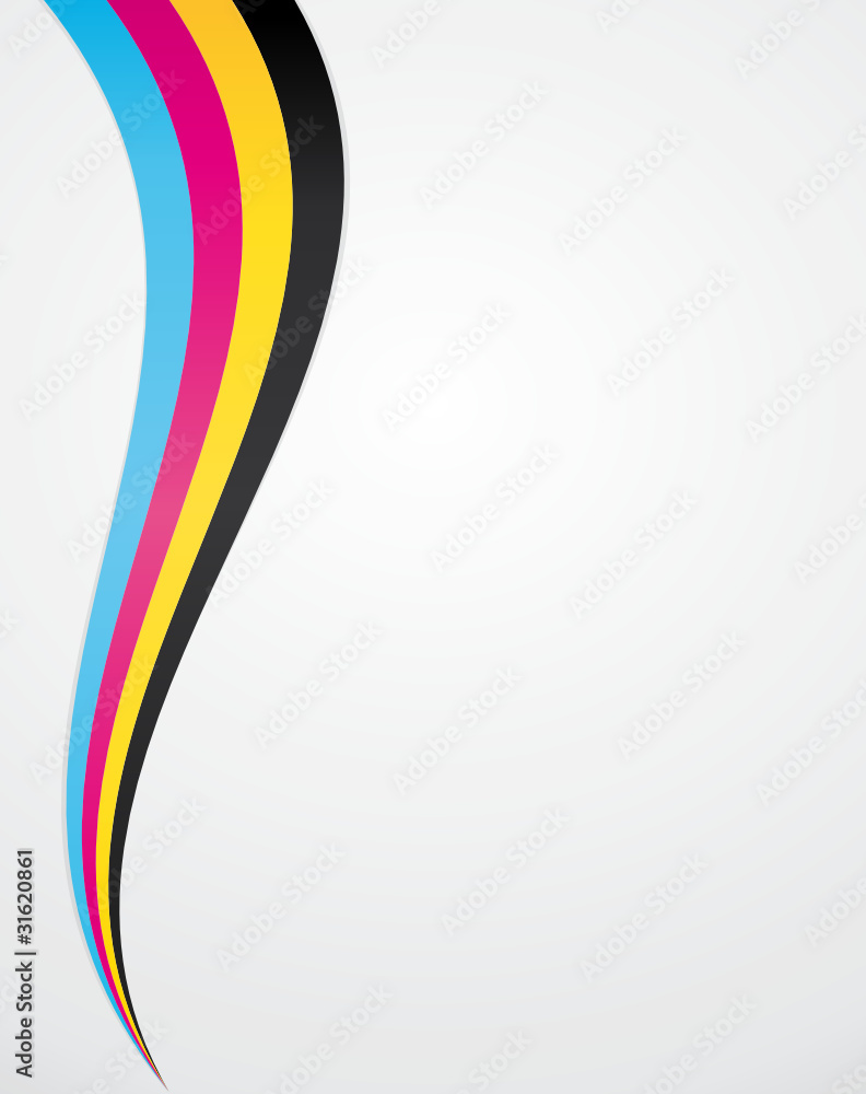 CMYK CMJN print wave background CMYK CMJN print wave background