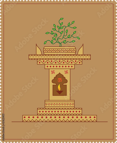 Tulsi ka Choara (Chowk), Holy plant (Tulsi) pot