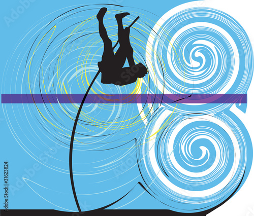 Athlete. Vector illustration
