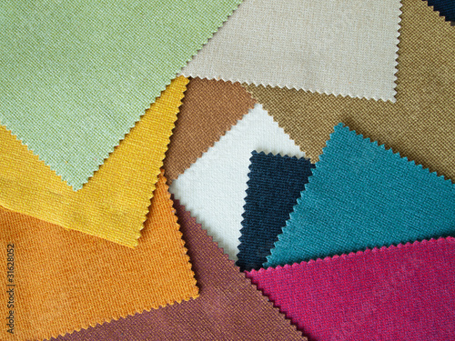 Sample multi-colored cotton