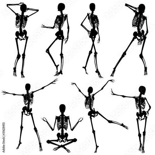 Collect skeleton silhouettes