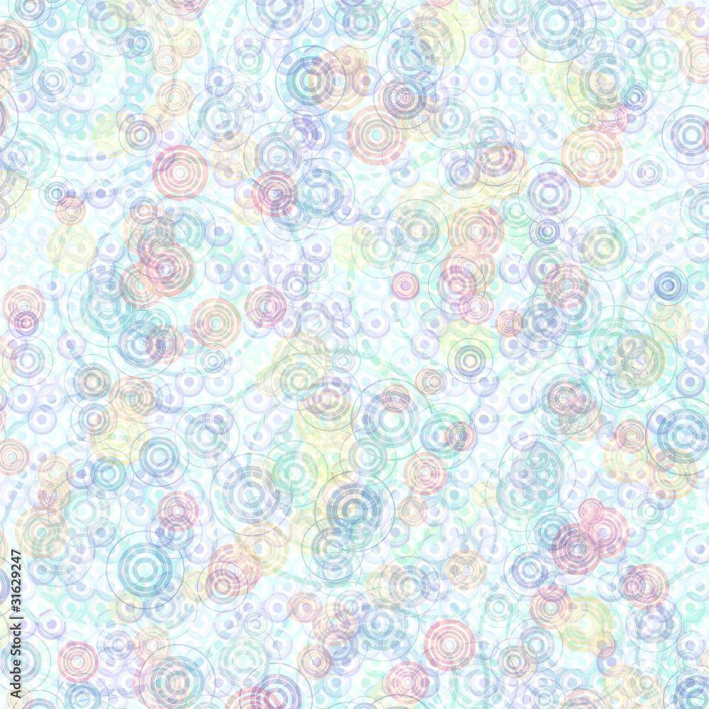 Abstract seamless bright multicolored circle patterns