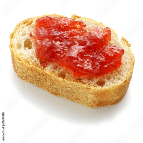 Jam on sliced bread