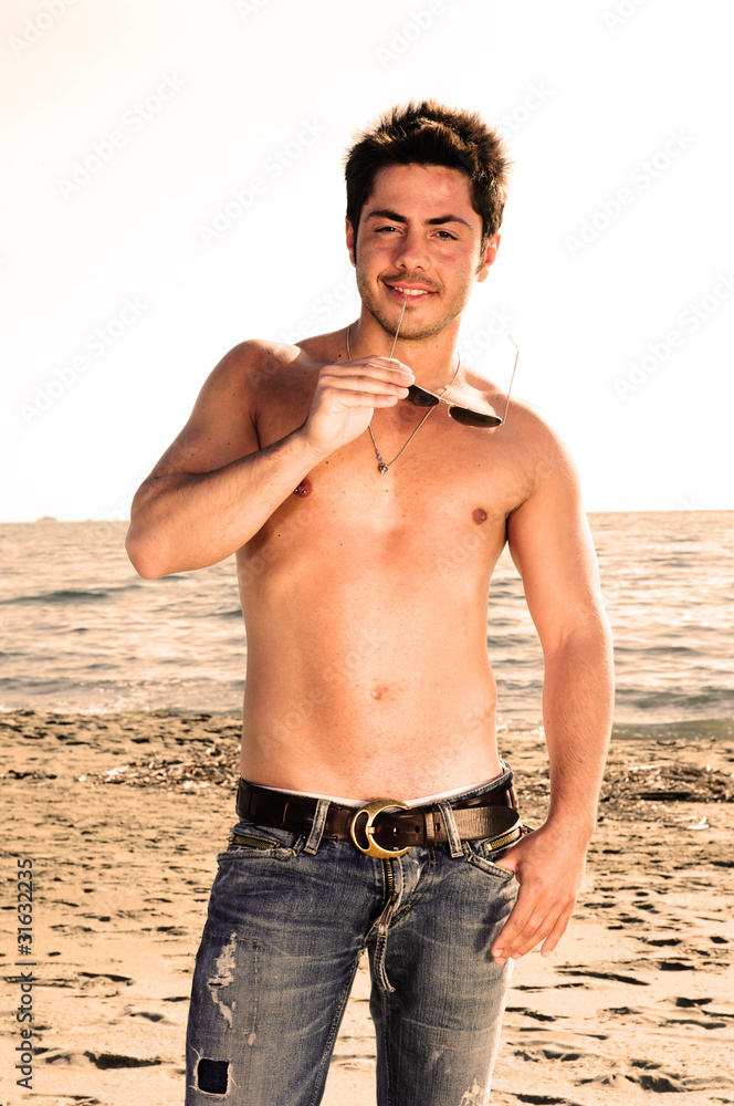 guy on the beach