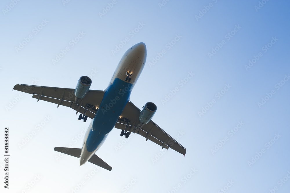 Airplane in the sky - Passenger Airliner / aircraft Airplane in the sky - Passenger Airliner / aircraft