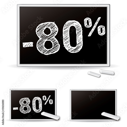 Ardoise promotions -80%