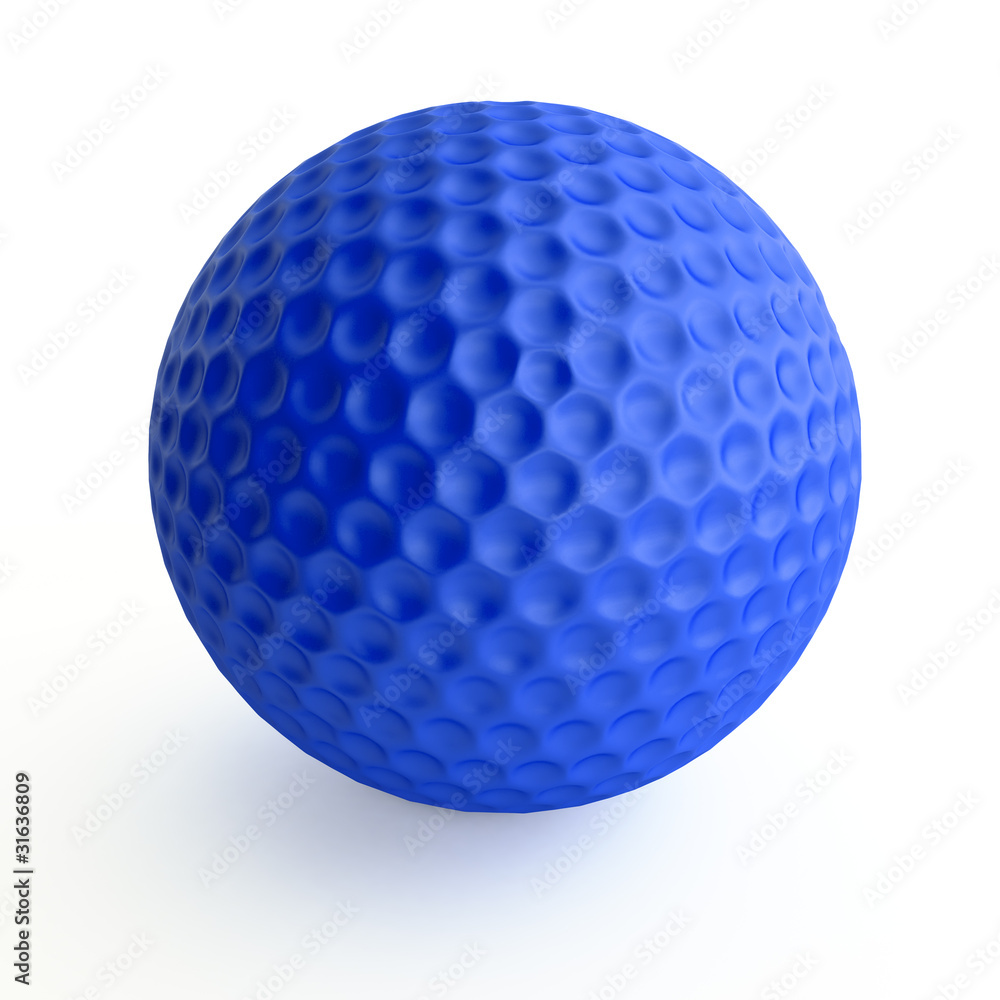 Blue golf ball Blue golf ball