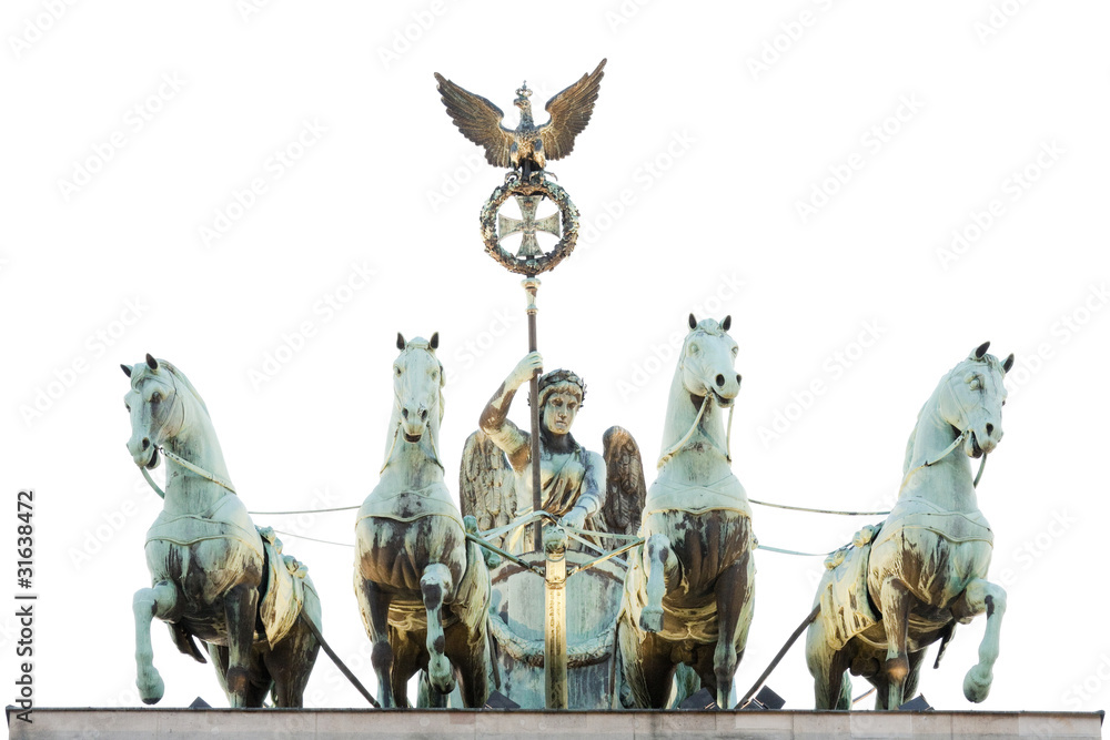 Naklejka premium Quadriga auf dem Brandenburger Tor in Berlin