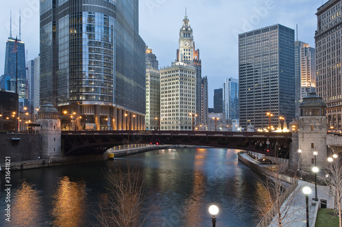 Obraz na płótnie Chicago downtown w salonie