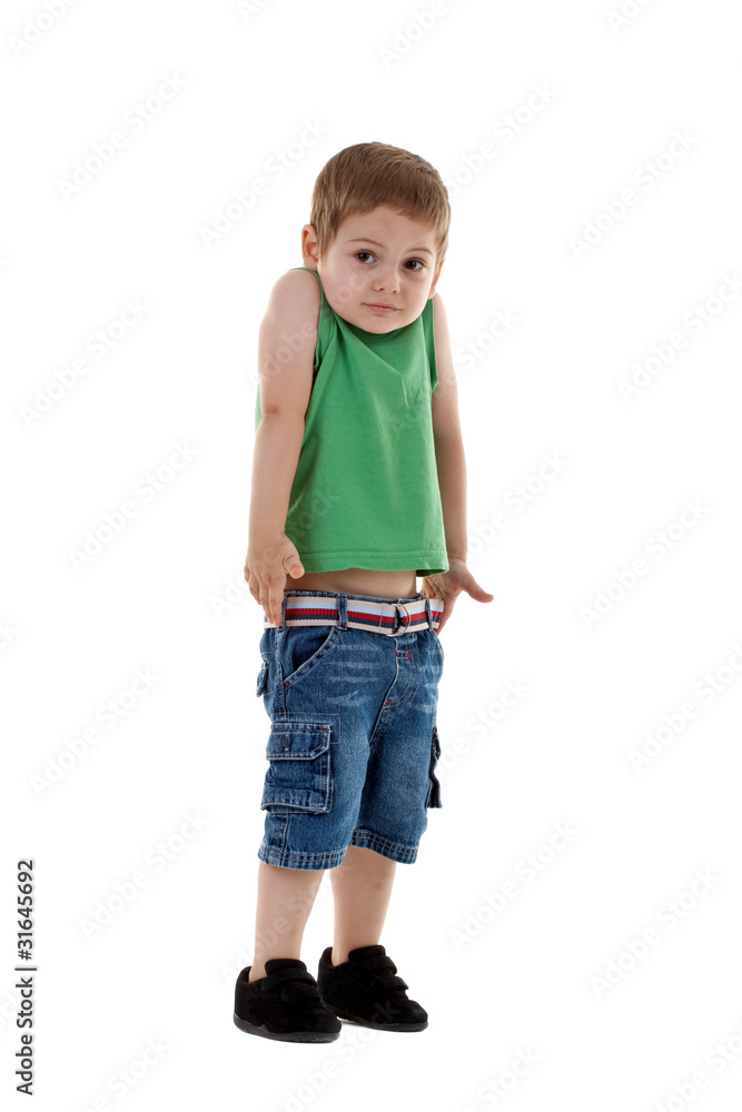 confused little boy lifting his shoulders confused little boy lifting his shoulders