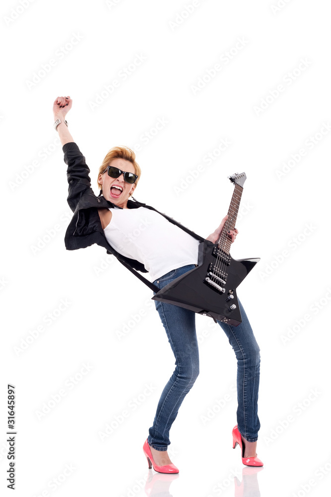 © Viorel Sima - Rock star girl with sunglasses © Viorel Sima - Rock star girl with sunglasses