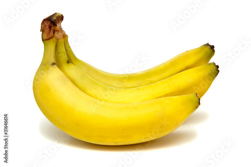 Isolated Bananas