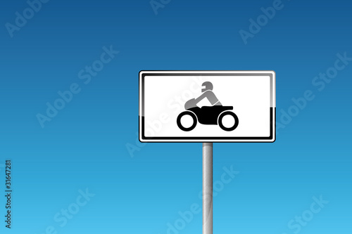 Zusatzzeichen Motorrad Führerscheinklasse A