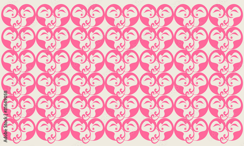 horizontal seamless pink floral patterns on bright background horizontal seamless pink floral patterns on bright background